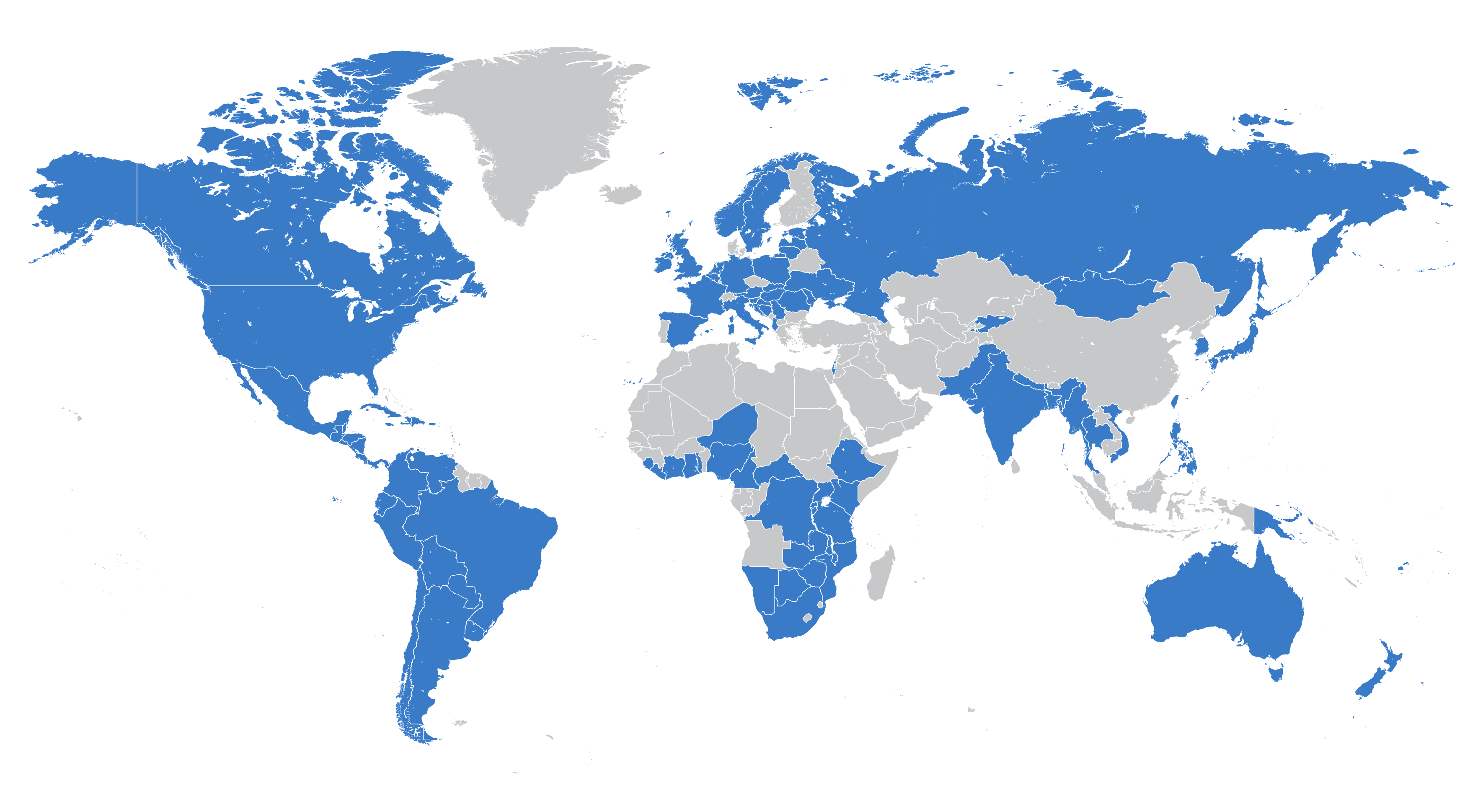 2025 International Affiliate Countries 96