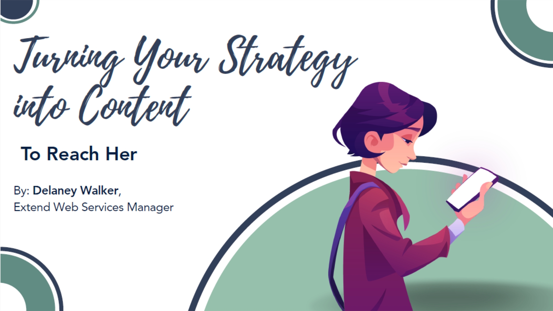Turning Your Strategy into Content graphic