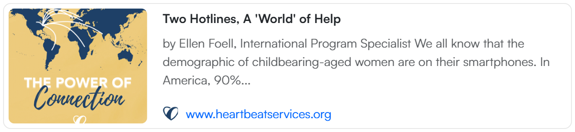 2025 05 16 Two Hotlines A World of Help