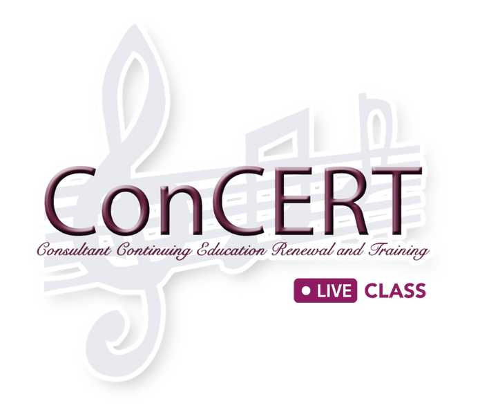 ConCERT: Consultation, Continuing Education, Renewal and Training &mdash; Live Class